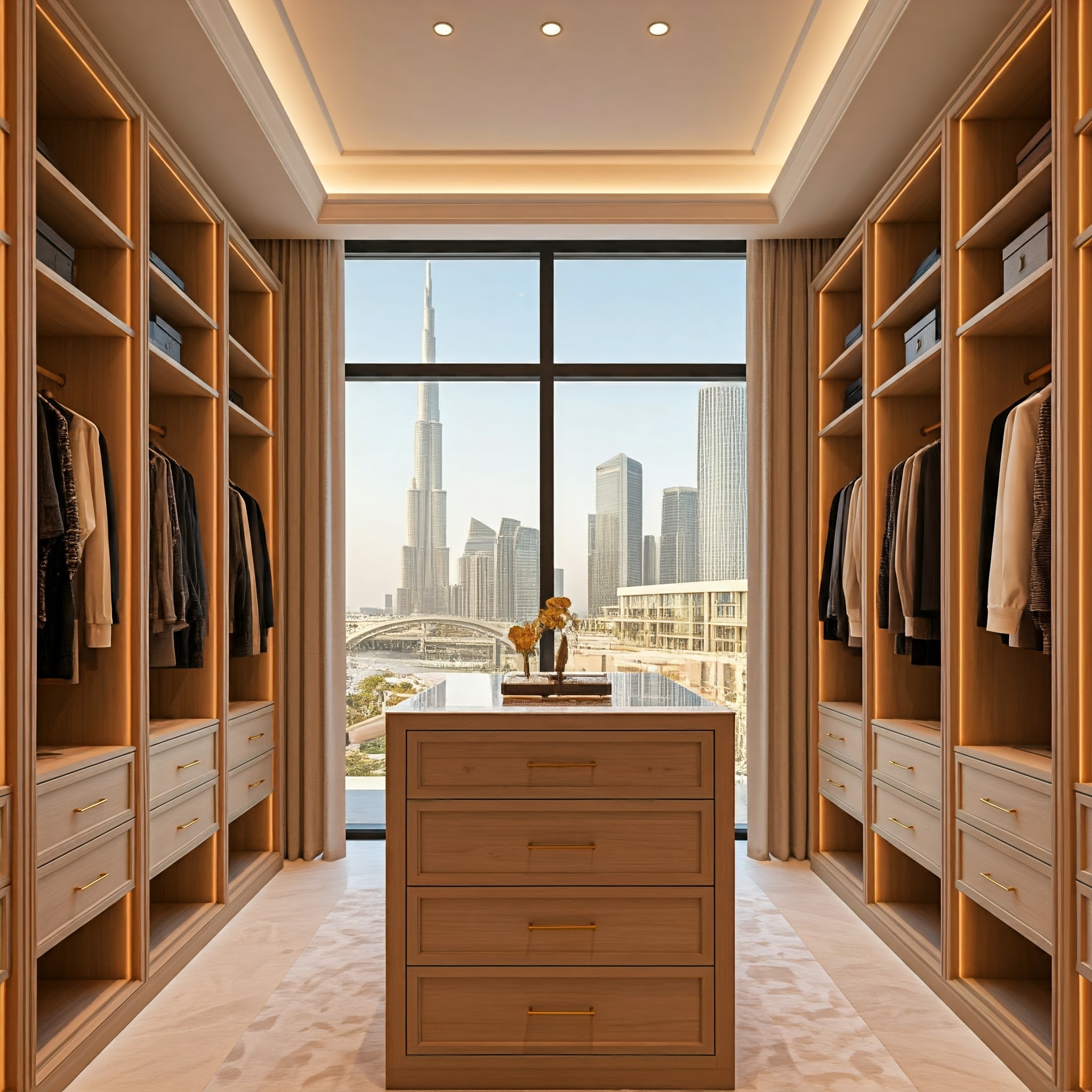 Essential tips for modern wardrobe and dressing room design in Dubai villas