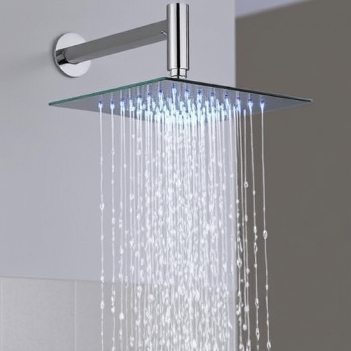 One of the bathroom shower design model is the rainfall shower head, which will give a feel of an actual rainfall.