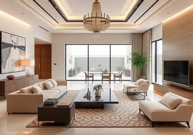 Minimalist Luxury Interiors for Dubai Villas interior design