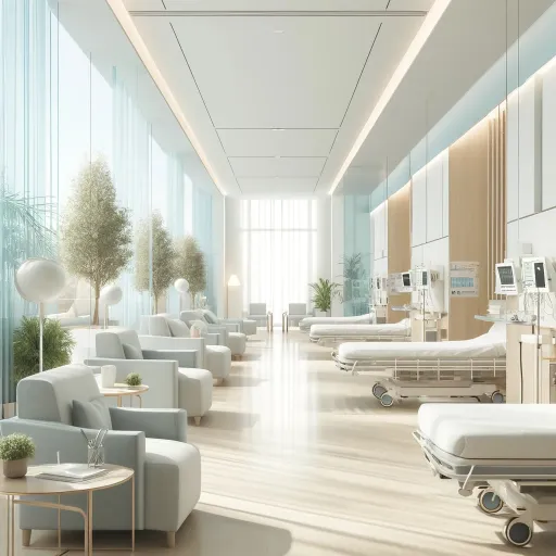 Healthcare interior design by experts in Dubai, blending functionality with calming aesthetics for medical spaces.