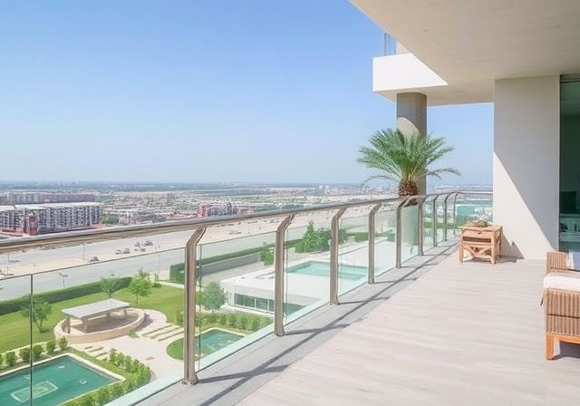 Horizontal Railings: Modern and Functional in Dubai villas