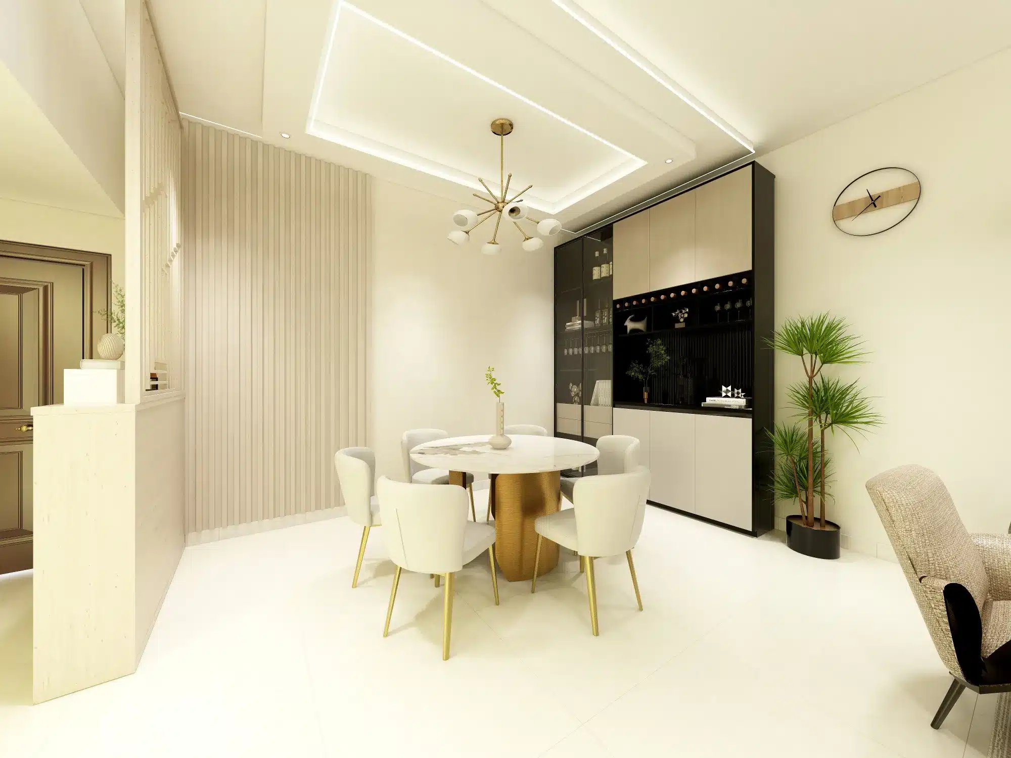 Dining room interior design in Dubai