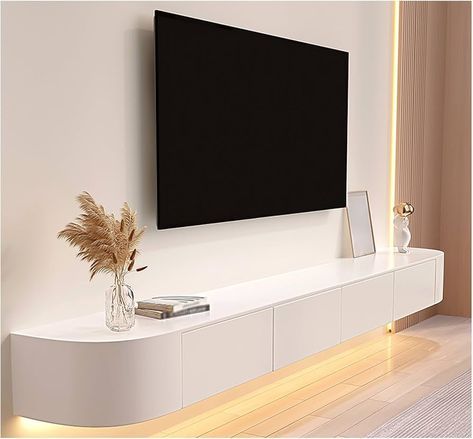 Modern floating TV wall unit design