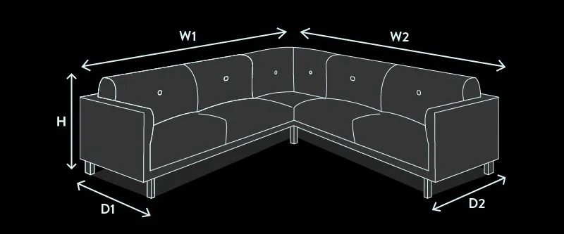  L-Shaped Sofa in Small Living Room: Dimensions & Layout