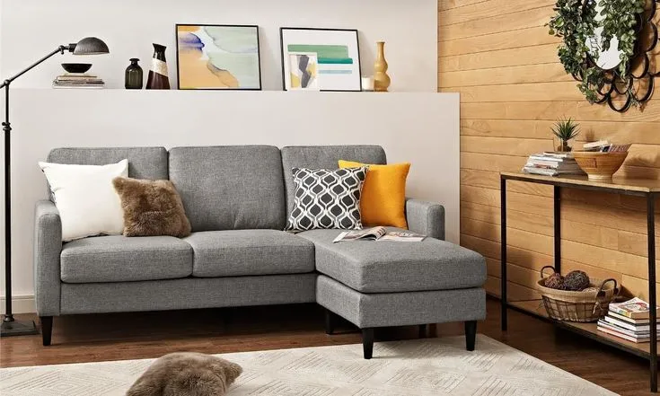 Eclectic living room designs for small space with mid-century style.