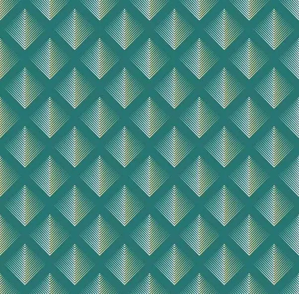 Geometric pattern, teal wallpaper, line design, repeating shape