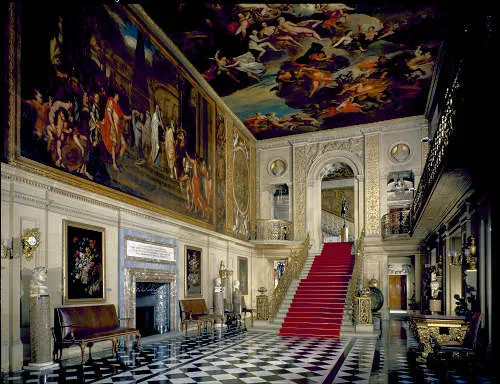 Baroque royal texture paint designs for hall walls with artwork