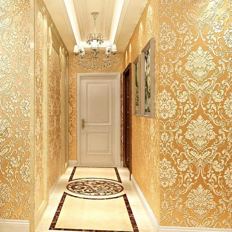 Classic elegance with royal texture paint designs for hall walls