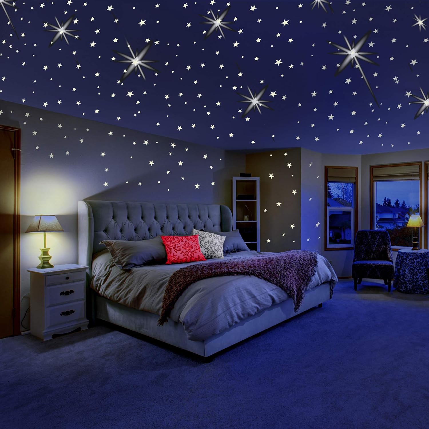 Glow-in-the-dark stars for fun and creative ceiling ideas for kids’ rooms