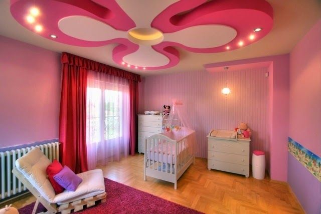 Petal-inspired ceiling design for fun and creative kids’ rooms